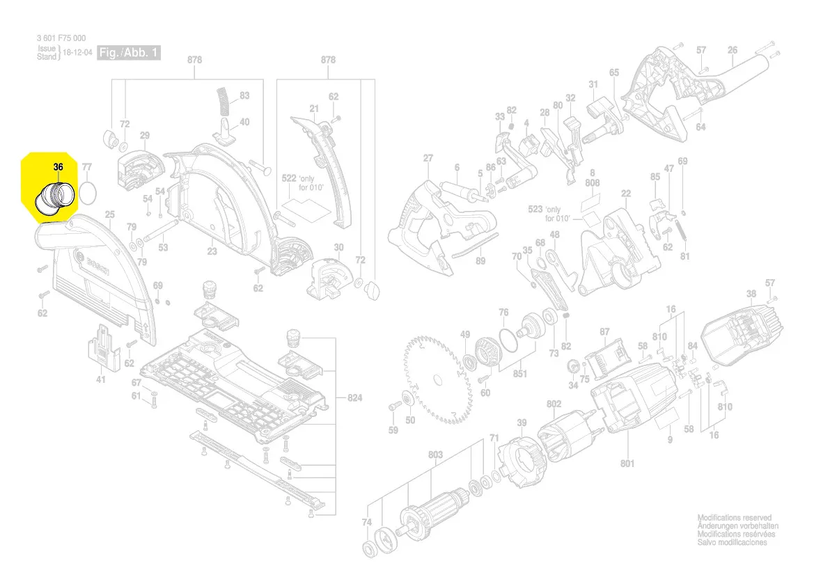 Adaptateur tuyau aspirateur scie circulaire à plongée GKT 55 GCE